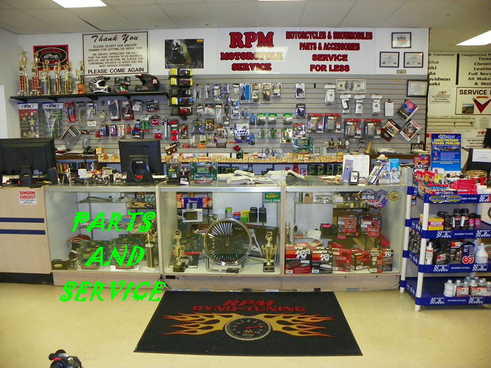RJs Parts Service Counter